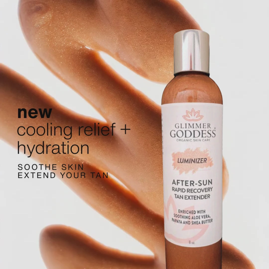 Organic After Sun Lotion & Tan Extender – Luminizing Shimmer